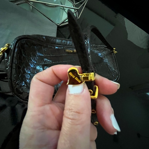 Miu Miu Shoulder Bag Crocodile leather - Picture 5 of 15